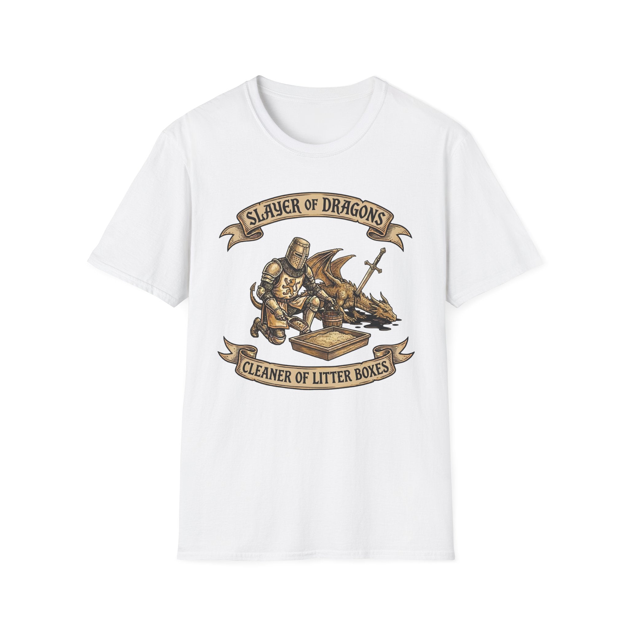 Slayer of Dragons Cleaner of Litter Boxes T-Shirt