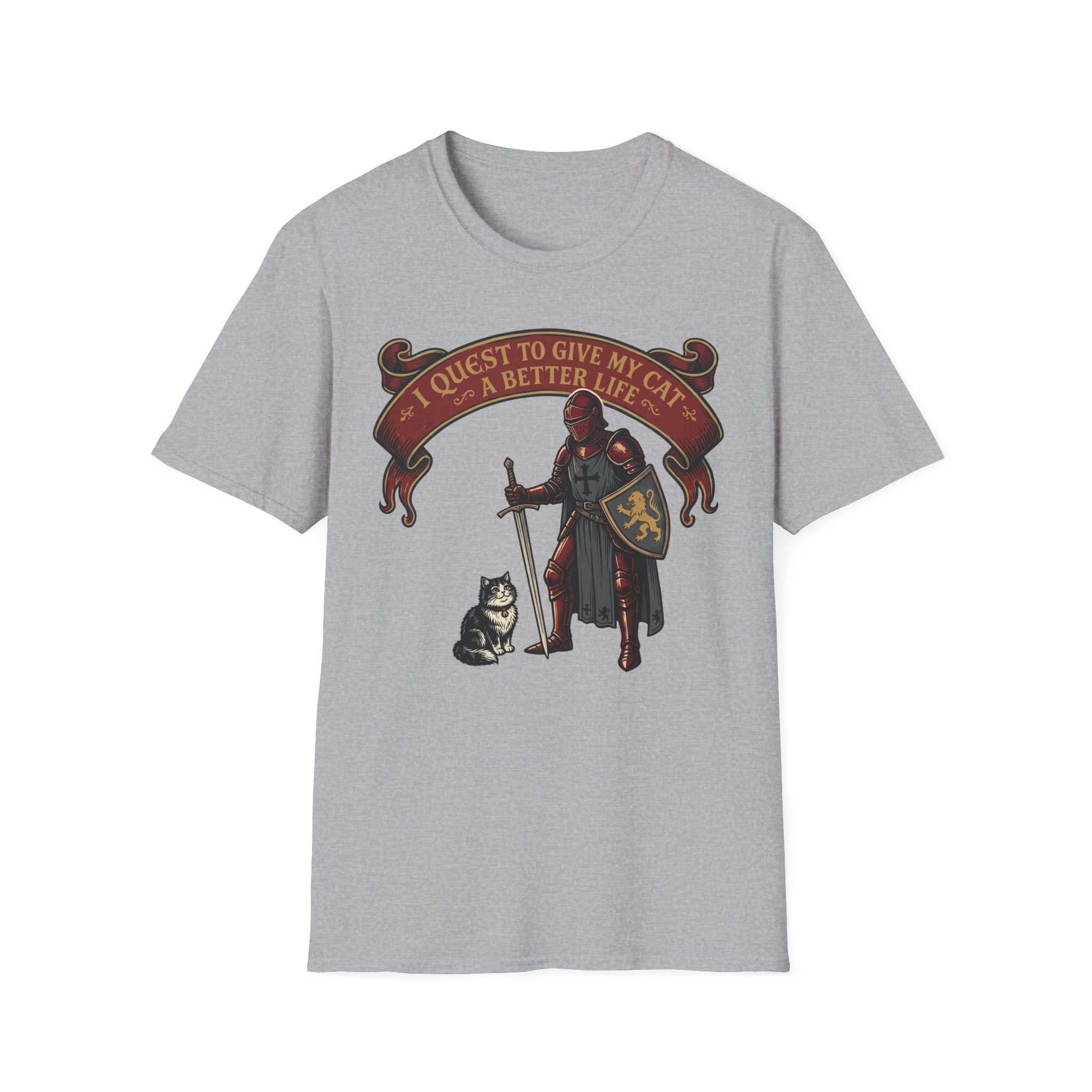 I Quest To Give My Cat A Better Life T-Shirt