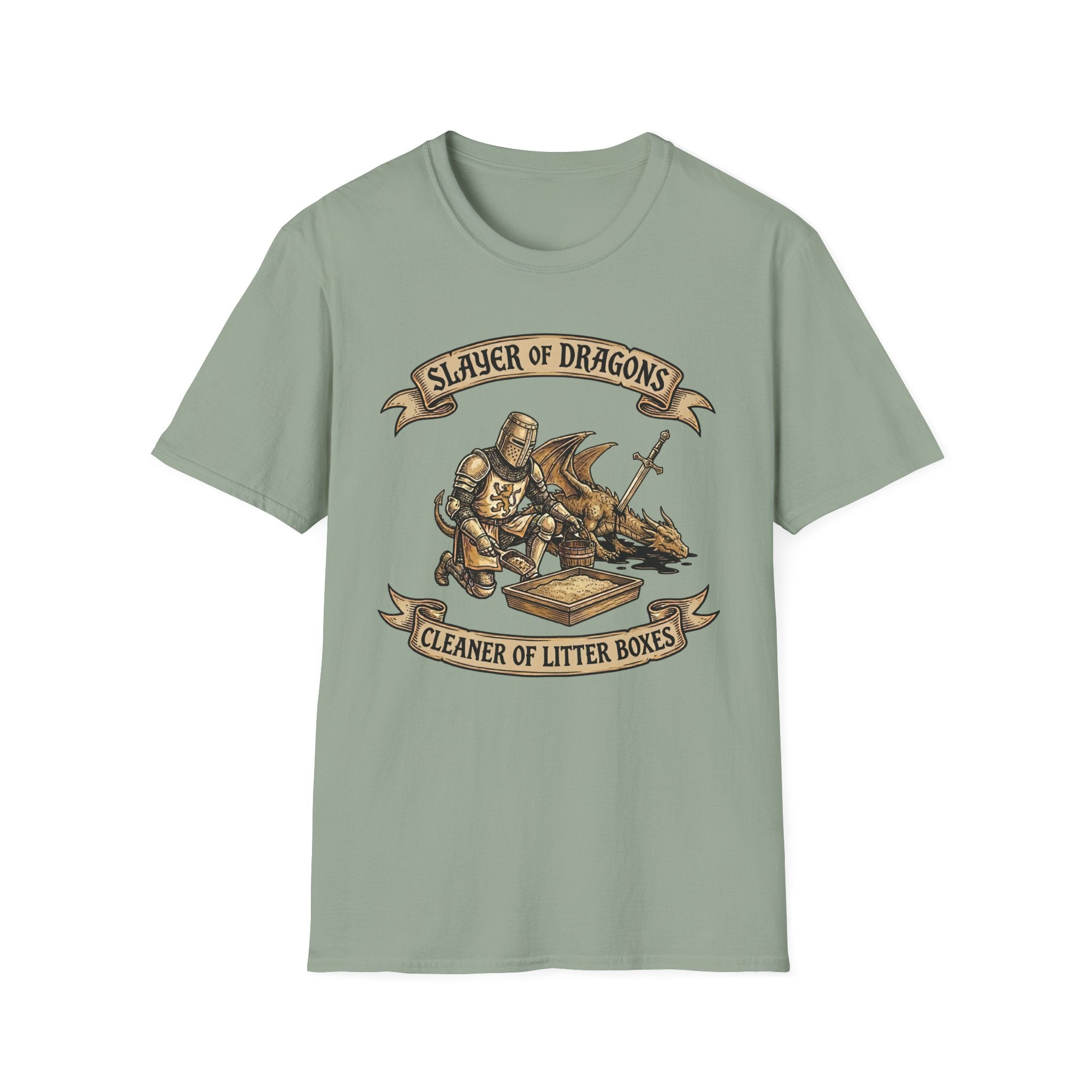 Slayer of Dragons Cleaner of Litter Boxes T-Shirt
