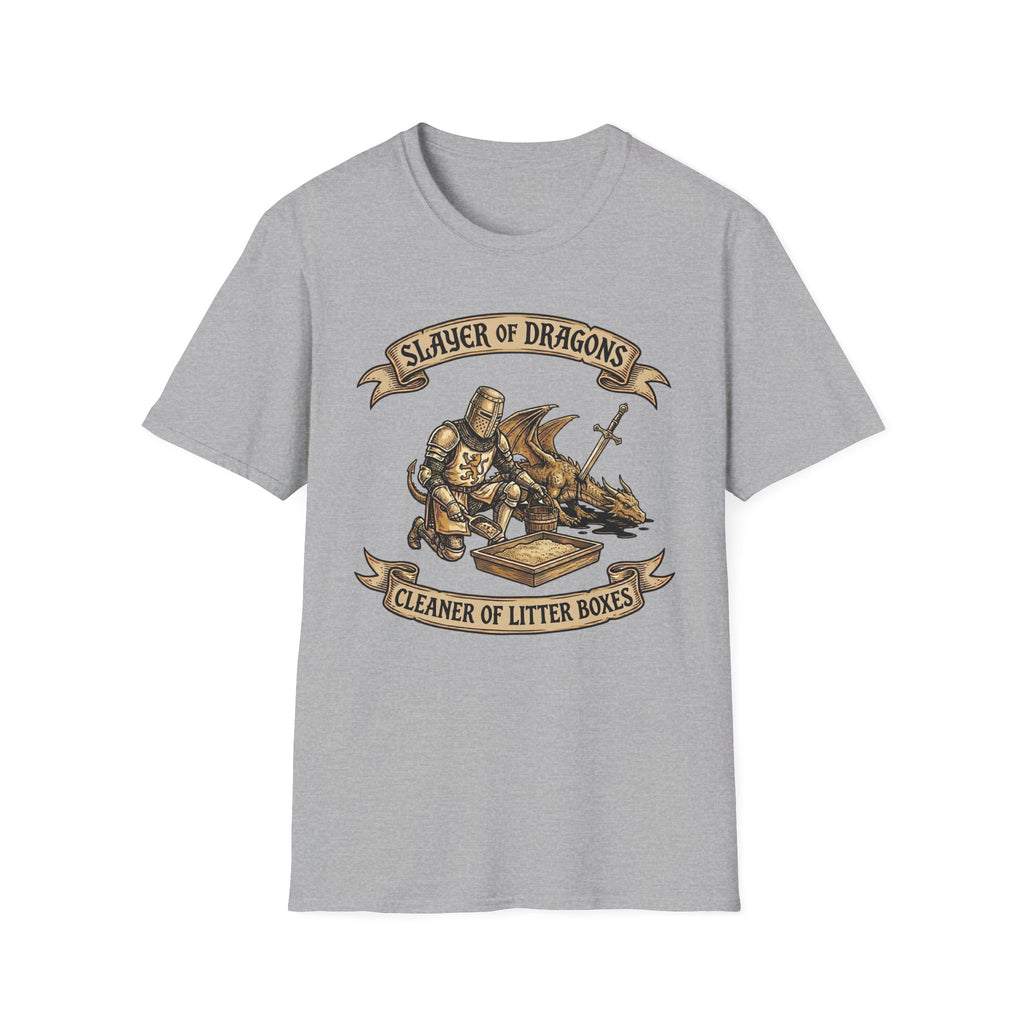 Slayer of Dragons Cleaner of Litter Boxes T-Shirt