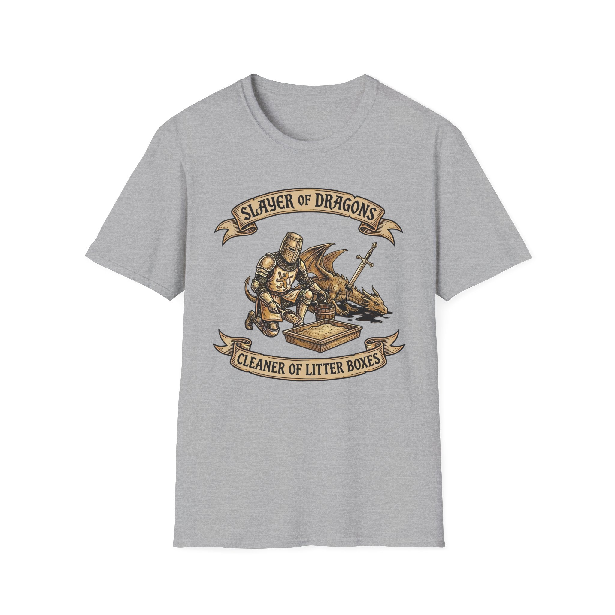 Slayer of Dragons Cleaner of Litter Boxes T-Shirt