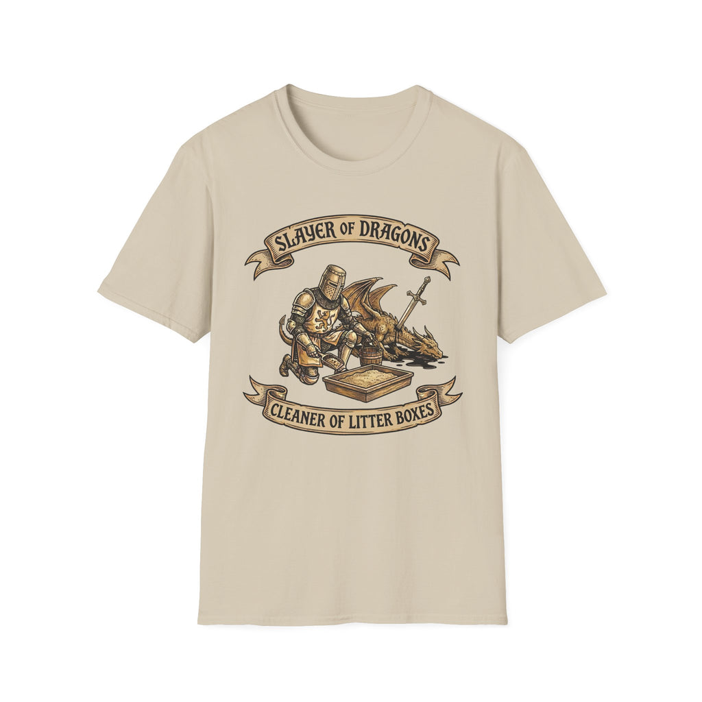 Slayer of Dragons Cleaner of Litter Boxes T-Shirt
