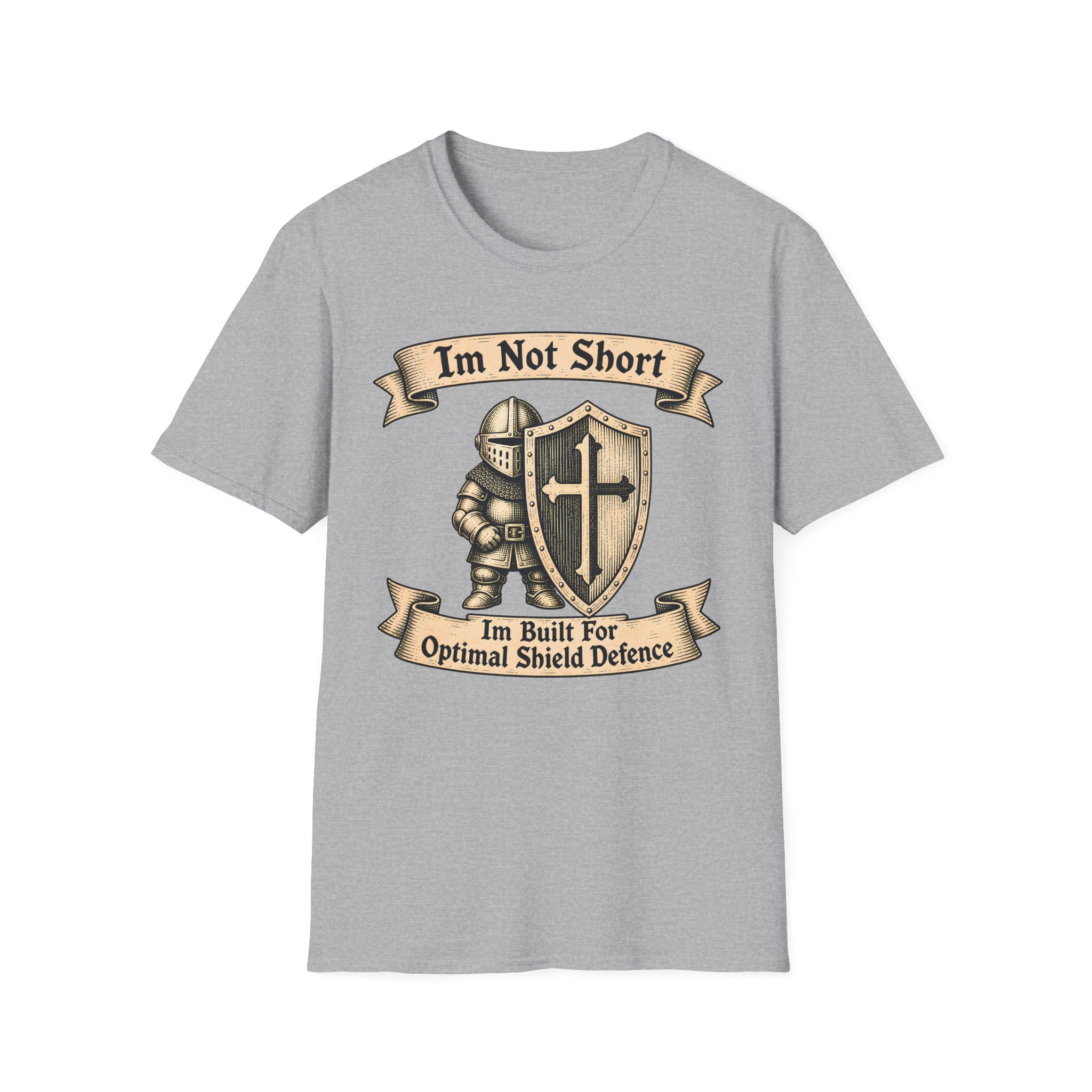 Im Not Short Im Built For Obtimal Shield defense T-Shirt