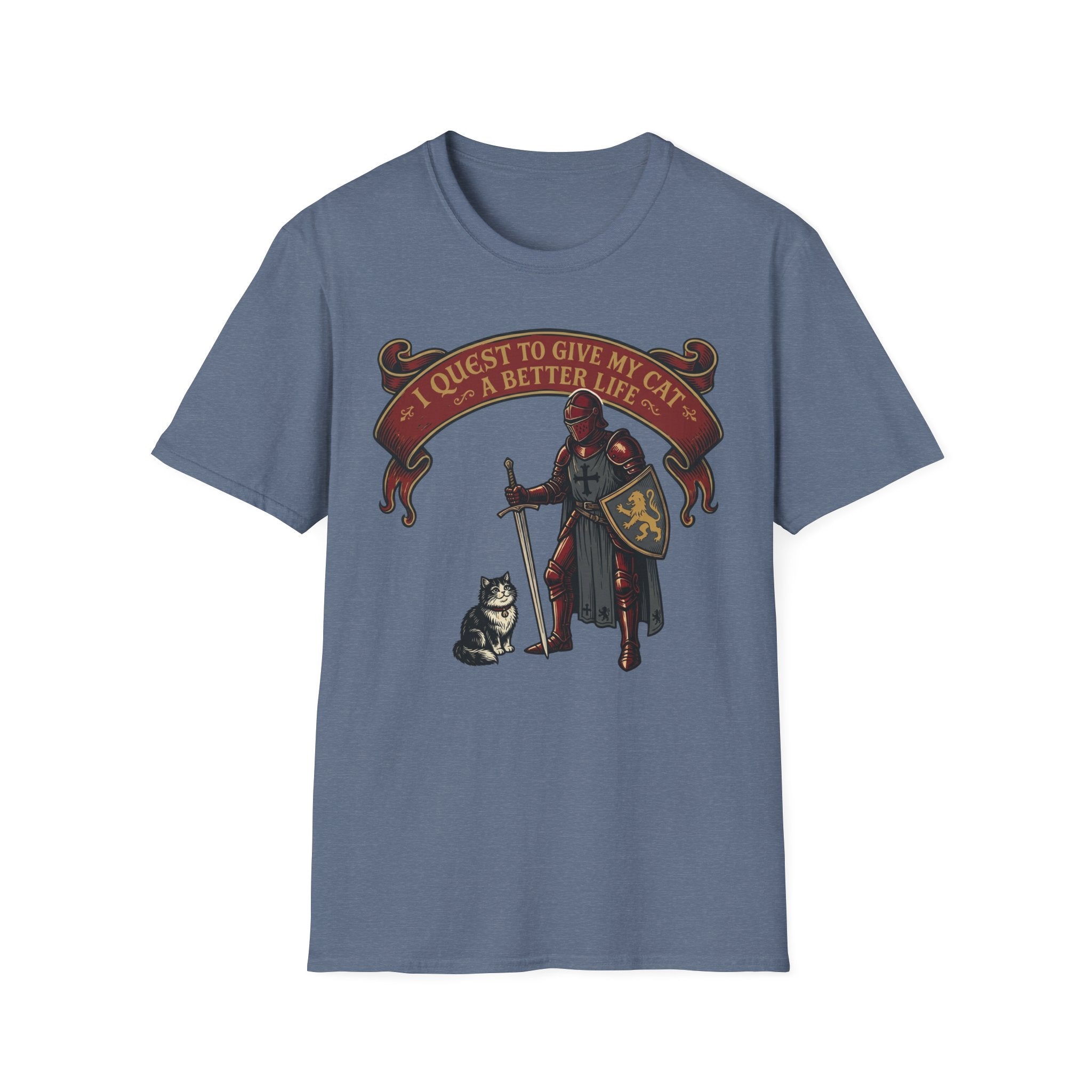 I Quest To Give My Cat A Better Life T-Shirt