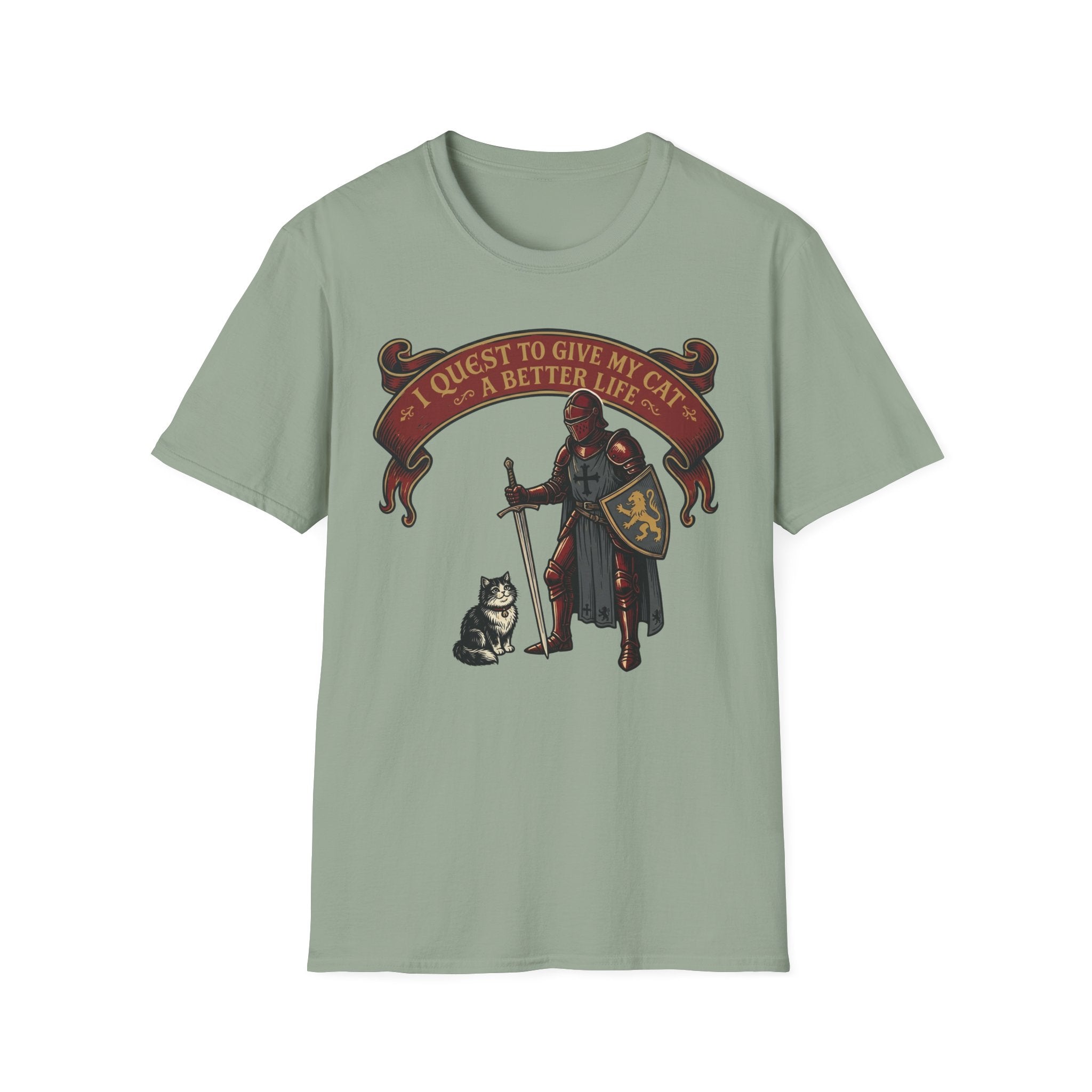 I Quest To Give My Cat A Better Life T-Shirt