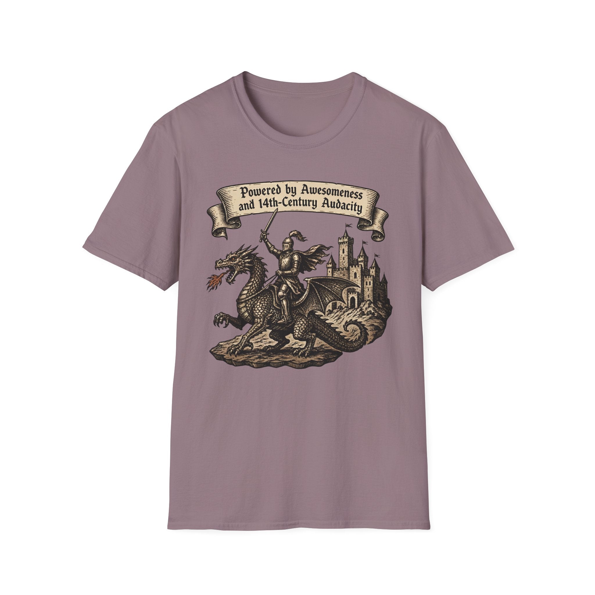 Powered by Awesomeness and 14th-Century Audacity T-Shirt
