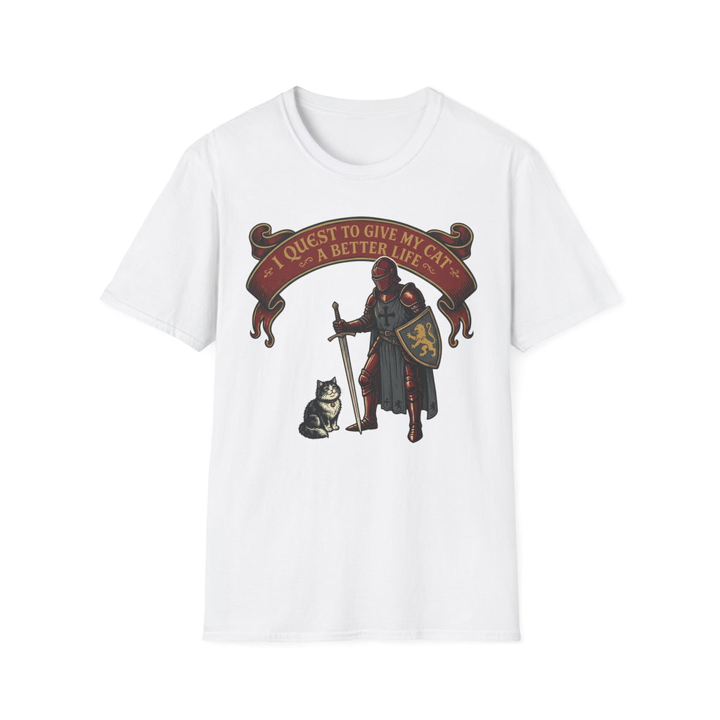 I Quest To Give My Cat A Better Life T-Shirt