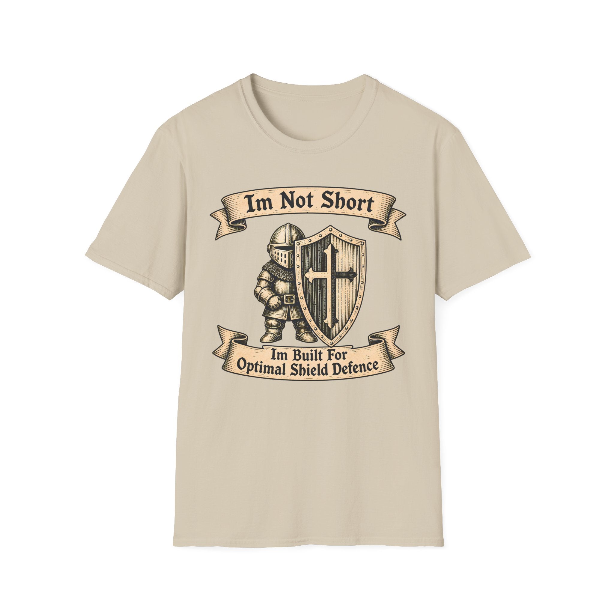 Im Not Short Im Built For Obtimal Shield defense T-Shirt